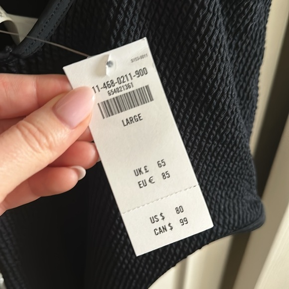 NWT Abercrombie & Fitch - Women's 90s Scoop neck Cheeky One-Piece Swimsuit - Picture 5 of 6